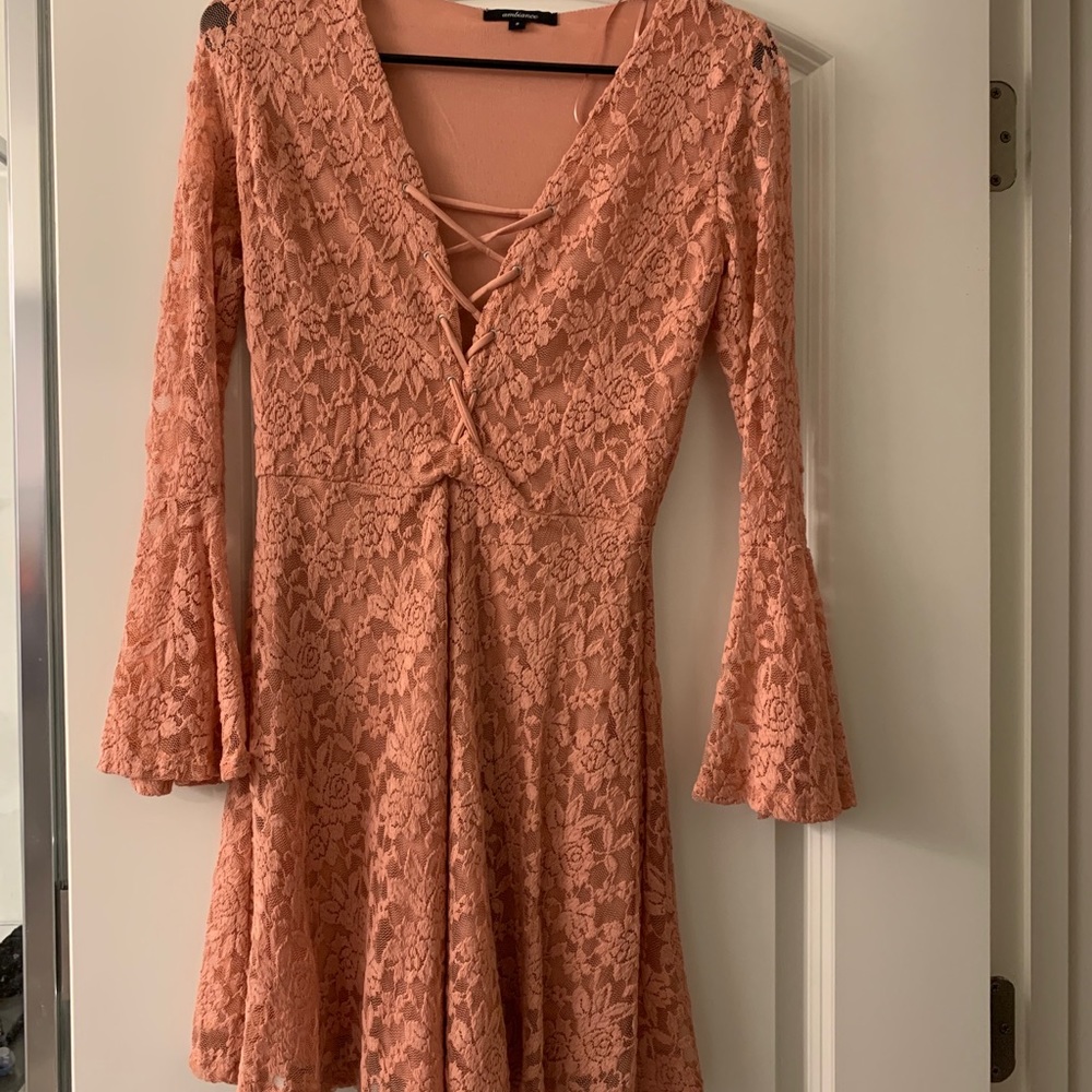Peach summer dress